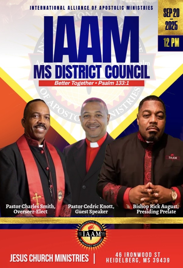 IAAM DISTRICT MS 9.12.25